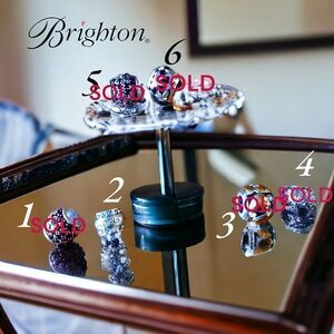 BRIGHTON Swarovski Crystal, Gold, and Silver Slider Charms